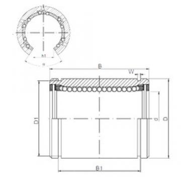 40 mm x 60 mm x 80 mm Outer Diameter (mm) Loyal LM40OP linear-bearings